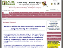 Tablet Screenshot of mauicountyadrc.org